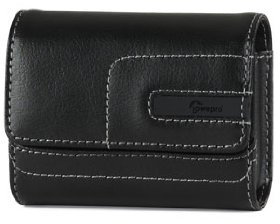 Lowepro Portofino 10 Genuine Leather Pouch Case for Camera - Black