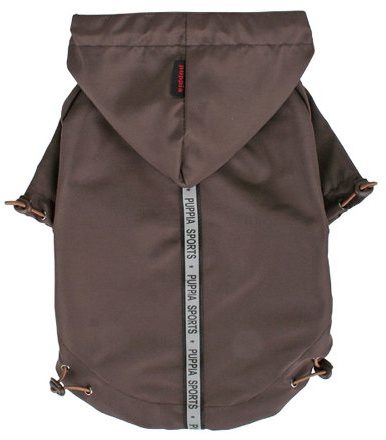 Puppia Base Jumper Raincoat For Dogs - Dog Jacket, Brown