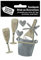 Champagne Bucket and Flutes Toppers - Self Adhesive Greeting Card Craft Embellishment Sticker Set for Card Making, Gift Wrapping, Scrapbooking, Paper Crafts and DIY Projects - Express Yourself MIP