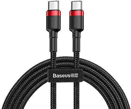 BASEUS Kabel CAFULE PD2.0 60W Type-C/C (20V 3A) 2M RED/Black, Power DELIVERY