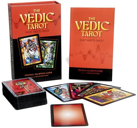 The Vedic Tarot: East Meets West 81 Tarot Cards Fusing Eastern Spirituality with Western Wisdom + In-Depth Guide to Card Meanings (Tarot Kit Box Set with 81 Cards and Guide Book)