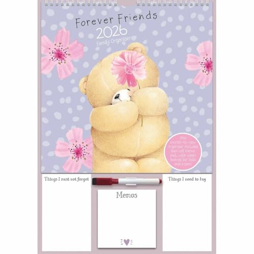 Carousel Worldwide, Forever Friends 2026 A3 Wall Calendar Planner