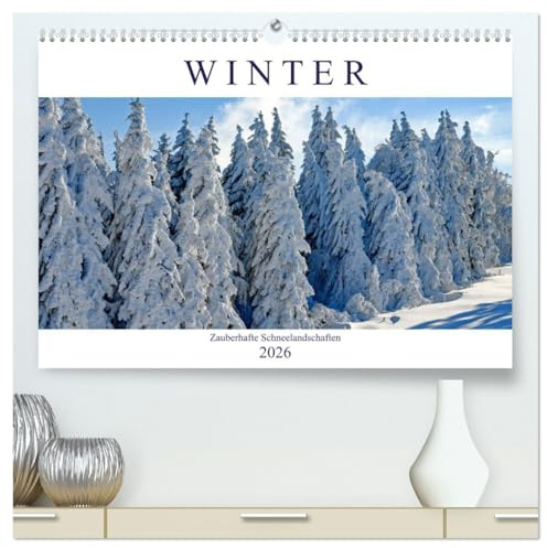 Winter. Zauberhafte Schneelandschaften (hochwertiger Premium Wandkalender 2026 DIN A2 quer), Kunstdruck in Hochglanz: Ein Spaziergang durch märchenhafte Winterlandschaften (CALVENDO Natur)