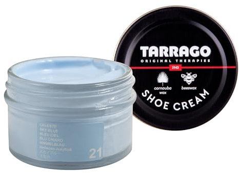 Tarrago Shoe Cream Jar 50 ML, Chaussures OU Complement Mixte Adulte, Bleu (Sky Blue 21)