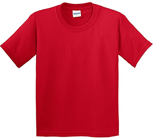 Gildan Childrens Unisex Soft Style T-Shirt (M) (Red)