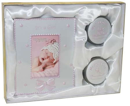 1 X Christening Gift My First Curl / Tooth & Frame 2 x 3 It's A Girl