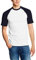 Fruit of the Loom Herren T-Shirt Ss008m, Multifarbig (White/Navy), XL