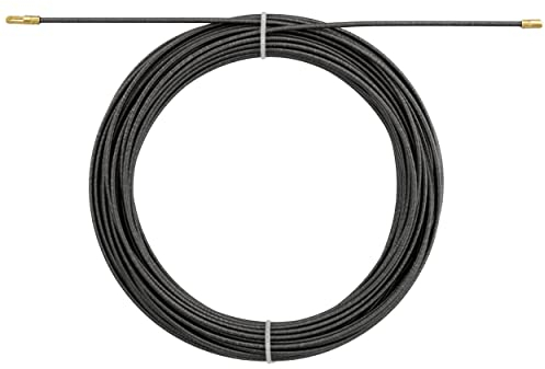 REV 0579513555 Stahl Einziehspirale, Kabel Einzugshilfe, 20m, schwarz