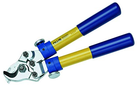 NWS 049T-350 - Cortacables a dos manos para cables de cobre y aluminio con mangos telescópicos de 300 a 520 mm.