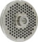 REBER PIASTRA TRAFILA PIASTRA TC. 22 D. 4,5 INOX ACCIAIO INOX 18/29 per tritacarne elettrico n.22 diametro fori:4,5 millimetri