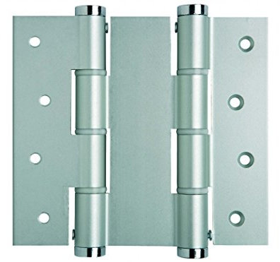 DA Bisagra muelle doble acción 120 mm Plata, estuche de 2 unidades