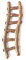 FAIRY,HOBBIT OR PIXIE GARDEN LADDER (FAIRY GARDEN ACCESSORY) 17cm