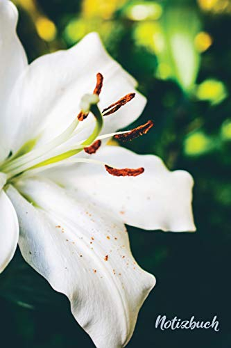 Notizbuch: Liniertes A5 Notizbuch für alle die die Lilie lieben | Softcover