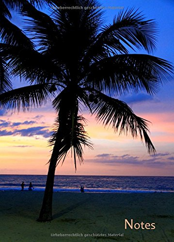 Notizbuch A4 - kariert - Karibik / Palme / Urlaub: DIN A4 - Tagebuch - reisen - Reisetagebuch