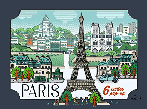 Cartes pop-up Paris: 6 cartes pop-up