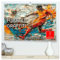 Fußball Graffiti - sportliche Kunst (hochwertiger Premium Wandkalender 2025 DIN A2 quer), Kunstdruck in Hochglanz