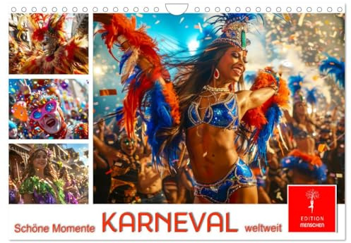Karneval - schöne Momente weltweit (Wandkalender 2026 DIN A4 quer), CALVENDO Monatskalender: Ein Einblick in die vielfältige Kultur des Karnevals. (CALVENDO Menschen)