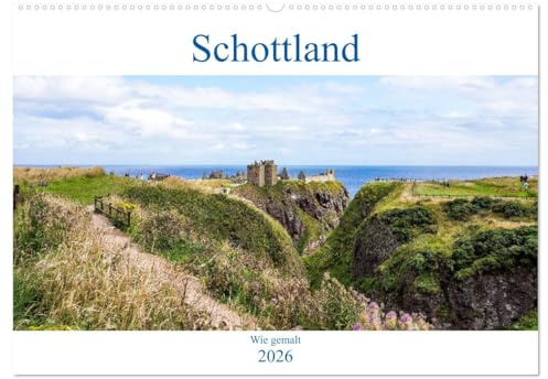 Schottland - Wie gemalt (Wandkalender 2026 DIN A2 quer), CALVENDO Monatskalender: Schottlands faszinierende Landschaft (CALVENDO Orte)