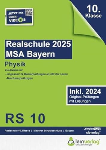 Original-Prüfungen Realschule Bayern 2025 Physik: MSA Realschule Bayern 2025 Physik