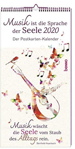 Musik ist die Sprache der Seele 2020: Der Postkarten-Kalender