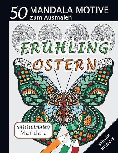 Mandala Sammelband 50 Mandala Motive zum Ausmalen - Frühling-Ostern