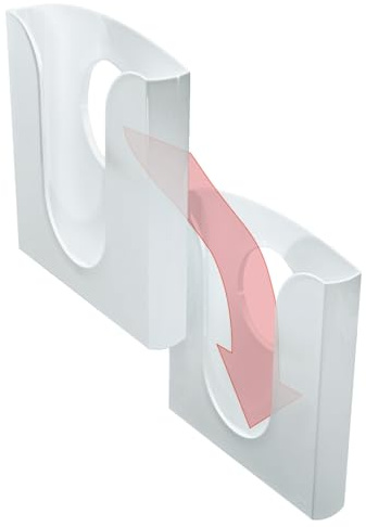 Leitz Presenter Prospektfach, 4er Pack, Transparent, 54010002