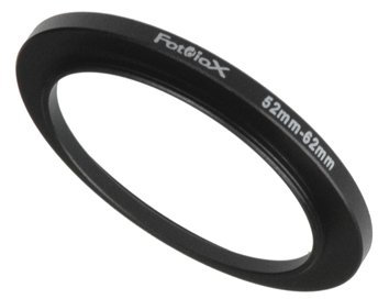 Fotodiox Step Up Ring aus Metall, eloxiertes schwarzes Metall, 52-62 mm, 52-62 mm