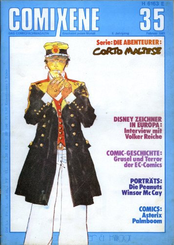 COMIXENE Heft 35, CORTO MALTESE, Asterix Comics, Grusel Horror-Comics etc. (Comic Sekundär-Magazin)