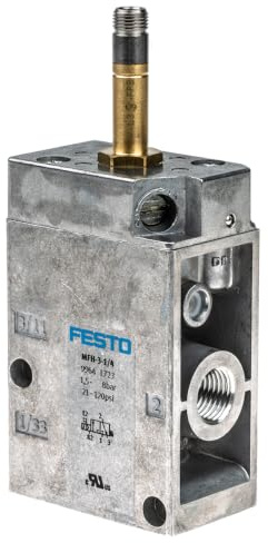 MFH 3: 3/4 (9964) Solenoid Valve with 1/2 Closed Monostable Actuation Type: Electric