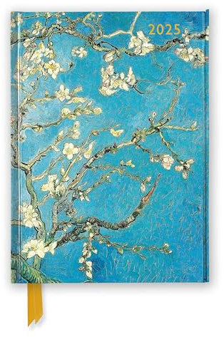 Vincent van Gogh – Mandelbaum in Blüte – Tischkalender 2025: Original Flame Tree Publishing DIN A5-Diary [Taschenkalender] [Taschenkalender]