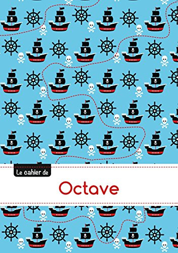 CAHIER OCTAVE BLANC,96P,A5 PIRATES