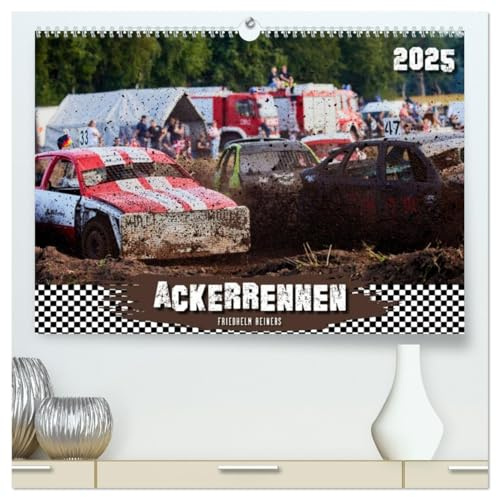 ACKERRENNEN (hochwertiger Premium Wandkalender 2026 DIN A2 quer), Kunstdruck in Hochglanz