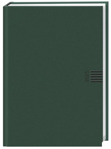 Tages-Cheftimer A5, grün 2025: Grüner Terminkalender mit Tageskalender. Buch-Kalender mit Lesebändchen und Eckperforation. Wattierter Taschenkalender zum Planen von Terminen. (Kalenderbücher Heye)