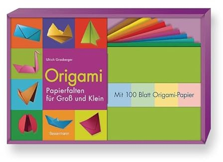 Origami-Set: Papierfalten für Groß und Klein. Buch und 100 Blatt Origami-Papier