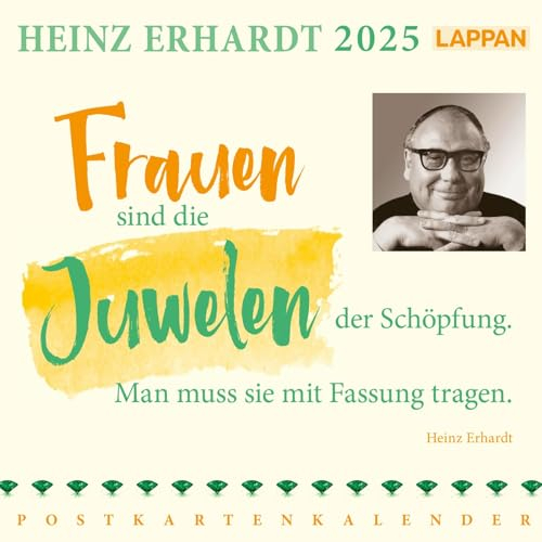 Heinz Erhardt: Postkartenkalender 2025: Wochenkalender mit 53 Postkarten