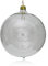 Lauschaer Glas Christbaumkugeln klarglas mit Schmuckhütchen 4 Stück d 7cm Christbaumschmuck Weihnachtsbaumschmuck mundgeblasen