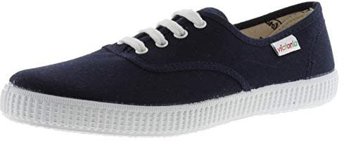 victoria Inglesas Unisex 1915 Lona & Cordones Blancos 106613 para Niños Marino 25