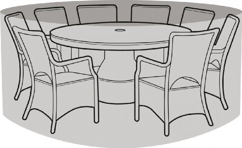 Garland 8 Seater Round Furniture Set Cover - Silver Grade (W1404)