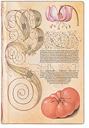 Lily & Tomato (Mira Botanica) Mini Lined Journal: Flexi softcover, 80 gsm, ribbon marker, memento pouch, book edge printing
