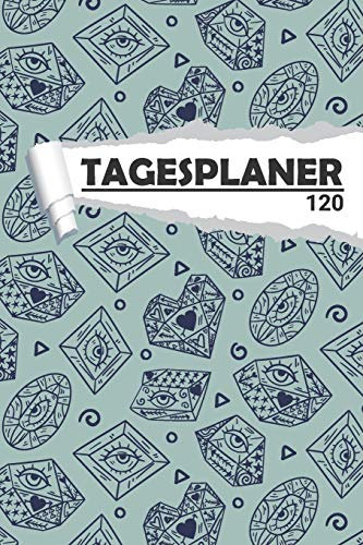 Tagesplaner mit Diamanten Auge: Eleganter Terminplaner I DIN A5 I 120 Seiten I Tageskalender I Organizer für Schüle, Uni und Büro (Abstrakte Tagesplaner, Band 1)