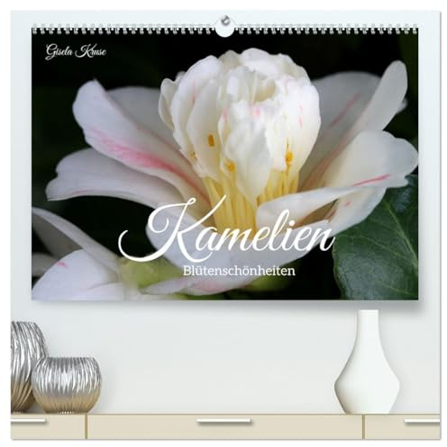 Kamelien - Blütenschönheiten (hochwertiger Premium Wandkalender 2026 DIN A2 quer), Kunstdruck in Hochglanz: Camellia japonica bezaubert in der kalten Jahreszeit (CALVENDO Natur)