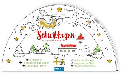 Trötsch Bastelbuch Schwibbogen Mal- und Bastelbuch: Bastelheft Beschäftigungsbuch
