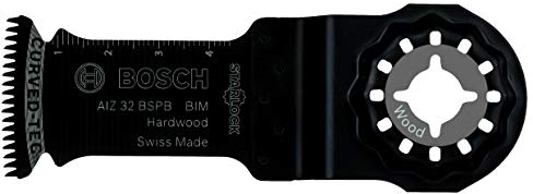 Bosch Professional 1x BIM Plunge Cutting Saw Blade AIZ 32 BSPB (for Hardwood, 50 x 32 mm, Accessory Multitool)