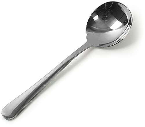 Genware SS-FL Florence Cutlery Soup Spoon, 175mm Length, Pack of 12