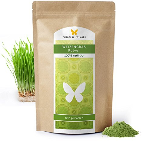 1kg de poudre d'herbe de blé à partir de jeunes herbes, sans additifs, qualité crue, traitement doux à basse température (1000g)