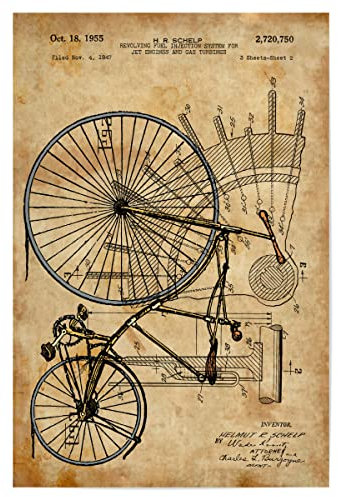 artboxONE Poster 30x20 cm Retro Steampunk Bicycle hochwertiger Design Kunstdruck - Bild Steampunk Cyberpunk Fahrrad