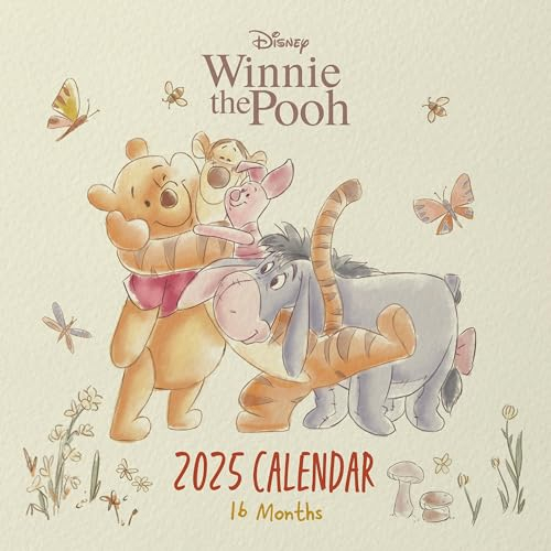 Pyramid – Winnie the Pooh 2025 Broschürenkalender, 30x30cm, Kalender mit schönen Abenteuern von Pooh und Freunden, Monatskalender für Fans des beliebten Kinderbuchklassiker, mit Papierumschlag