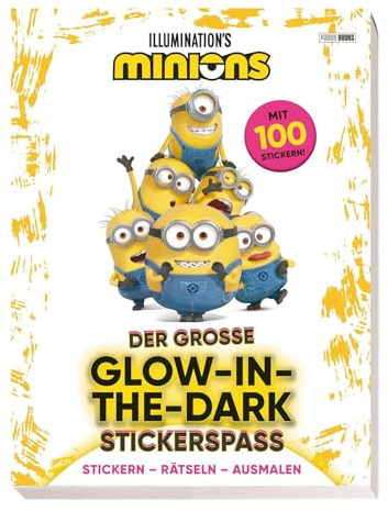 Minions: Der große Glow-in-the-Dark Stickerspaß: Activityblock mit über 100 Glow-in-the-Dark-Stickern