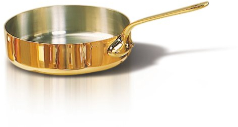 DE BUYER - 6448.24 - Sauteuse à queue en cuivre-inox avec montures bronze - Diamètre 24