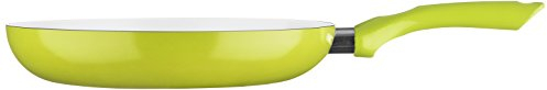 Premier Housewares Frying Pan Non-stick PTFE PFOA Free Frying Pan Ceramic Pancake Frying Pan Stainless Steel Pan Lime Green Omelette Pan Non Stick Frying Pans